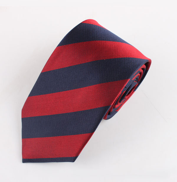 新款条纹真丝领带